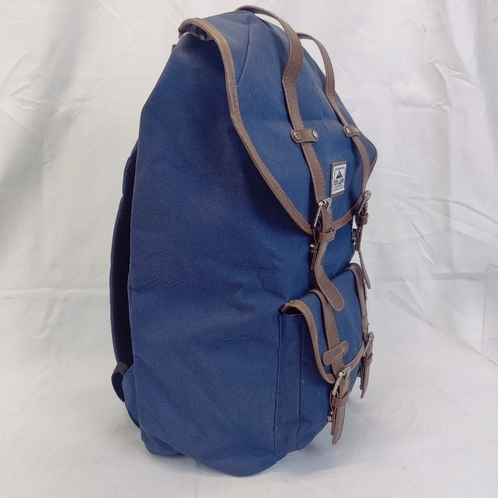 Steve Madden Classic Utility Backpack Blue Drawstring Top Barnett Avenue